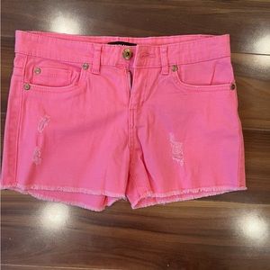 Pink Jean Shorts